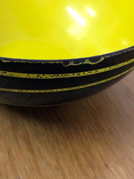 Vintage 60s Cathrineholm of Norway Enamel "Saturn" Bowl – Table accessories, Metal (photo 5 of 10)