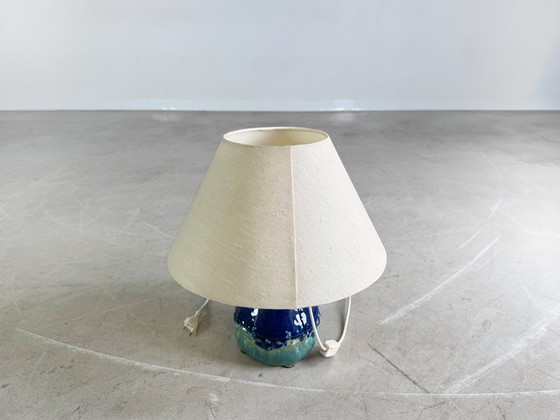 Image 1 of Original vintage ceramic table lamp Fat Lava Midcentury 1960