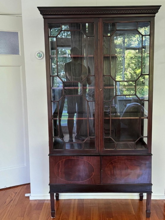 Image 1 of English Display Cabinet, Bookcase, Cuban Mahogany, circa 1850