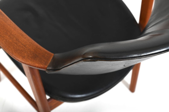 Image 1 of Erik Kirkegaard Teak und Leder Sessel Modell 43