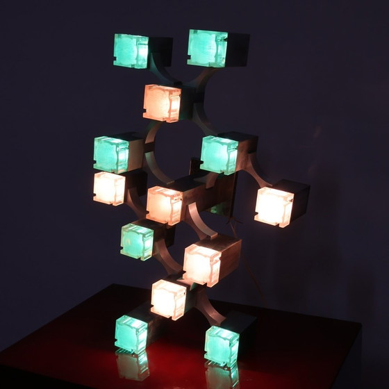Image 1 of Sciolari Cubic pendant lamp, 1970s design