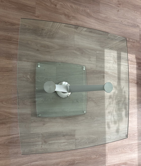 Image 1 of Rolf Benz glass coffee table and side table