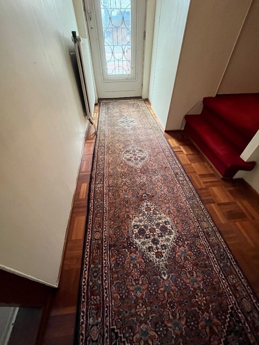 Handgeknoopte Wollen Loper uit India – 100% Wol (340 x 88)