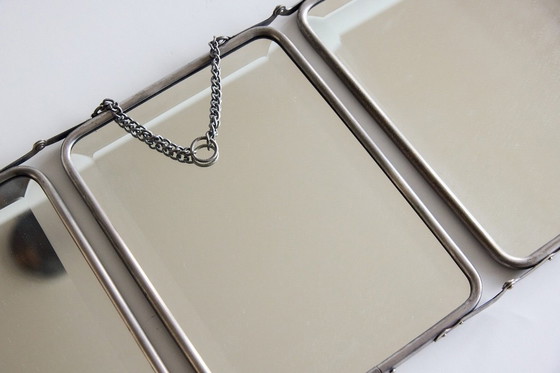 Image 1 of Opvouwbare barber triptiekspiegel