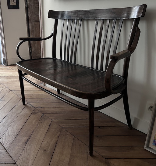 Panca in stile Thonet o Baumann