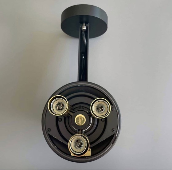 Image 1 of Raro conjunto de grandes apliques de pared, Glashütte Limburg, Alemania, década de 1970