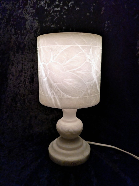 Lampada in alabastro, alta 27 cm, da 1 pezzo – Illuminazione, Pietra (photo 3 of 5)