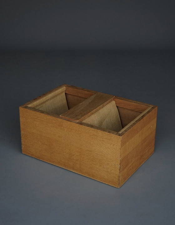 Image 1 of Porte-revues Vintage de l'École Bossche en Chêne, 1970s