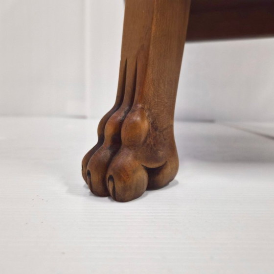 Image 1 of Consolle vintage in stile Art Déco e Art Nouveau con cigni e artigli di leone.