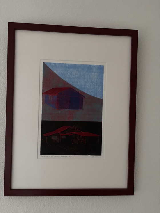 Image 1 of Woodcut Henriette Peasant Dance. Title: October 23