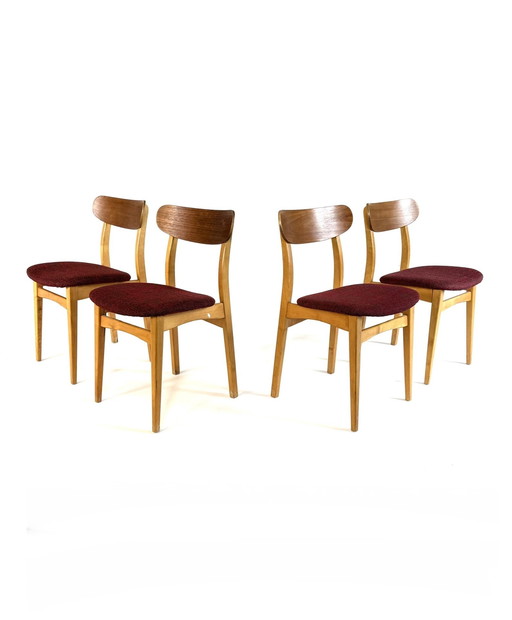Set di 4 sedie da pranzo vintage, Farstrup møbler '60