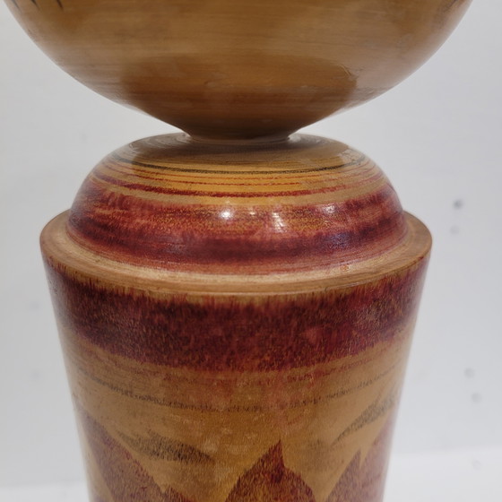 Image 1 of Traditionelle Kokeshi-Puppe, polychromes Holz, 40er Jahre – Japan