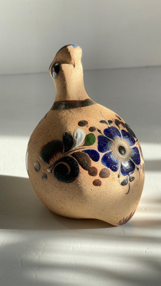 Image 1 of BIRD Handmade stoneware Mexico VINTAGE