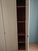 Sturdy tall linen closet