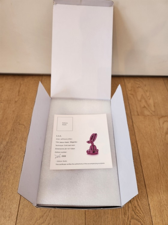 Image 1 of Éditions Studio (After Jeff Koons) - Balloon Rabbit (Magenta) - Edition 206 / 999