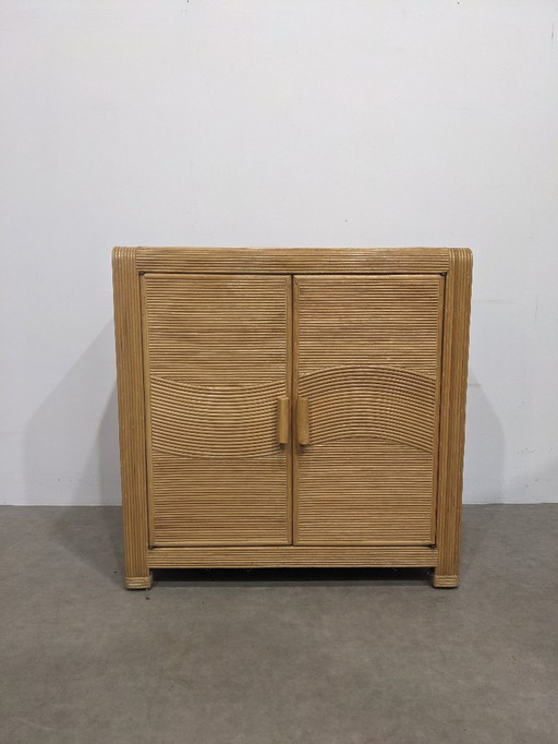 Vintage sideboard Rattan and wicker