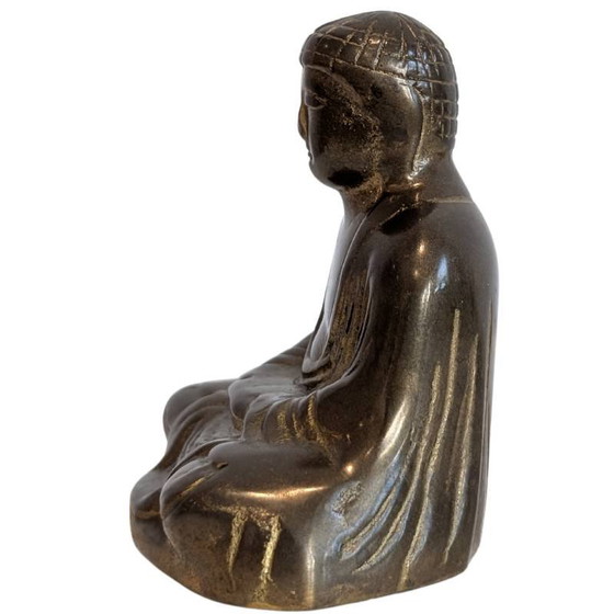 Japanse Bronzen Meditatie Boeddha (Dhyana Mudra) – Kavel 136 – Beeldhouwkunst (photo 7 of 9)