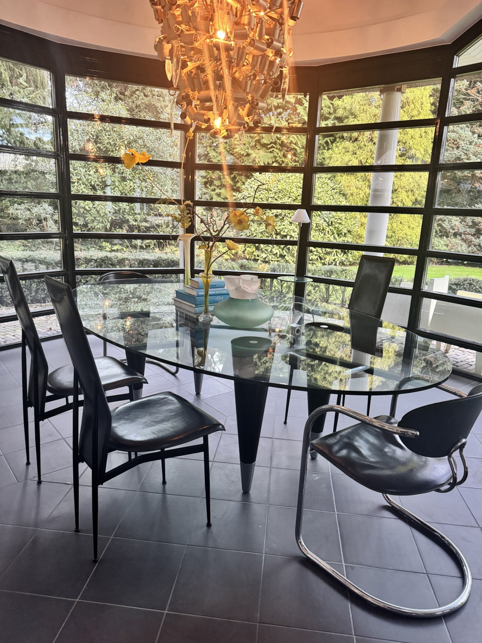4 dining chairs by Giancarlo Vegni | €585 | Whoppah