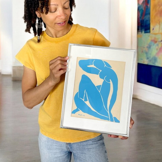 Image 1 of Vintage Henri Matisse Blue Nude II Framed Print