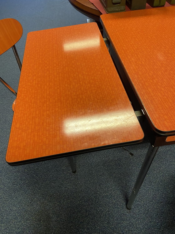 Formica Tisch mit 4 Stühlen 70er Jahre – Esstische, Other, Chrome (photo 6 of 7)