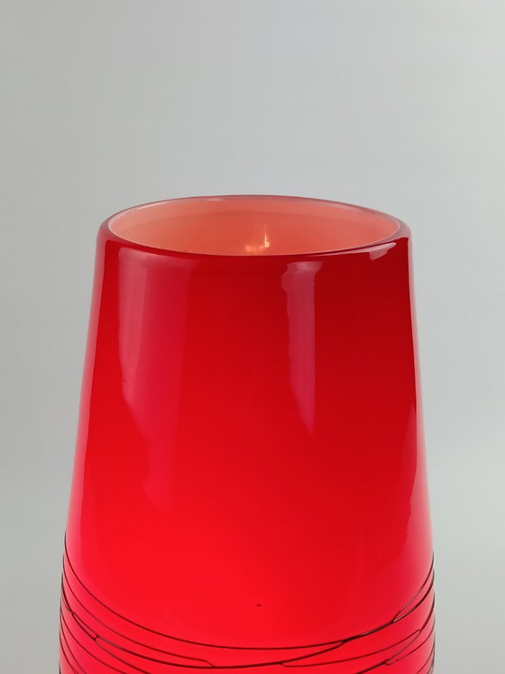 Image 1 of Lampada a conchiglia in vetro opalino