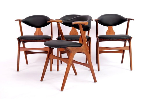 Ensemble de 4 chaises de salle à manger Louis van Teeffelen