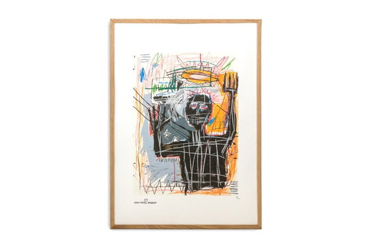 Jean-Michel Basquiat. Numbered color serigraph. 1990's.