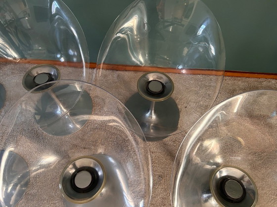 Image 1 of 6 chaises pivotantes transparentes Ero/S de Philippe Starck pour Kartell