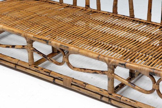 Image 1 of Panchina scultorea in bambù, Italia, anni '60