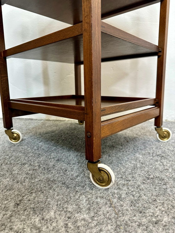 Vintage Bar Cart Thonet Style Bentwood 1930s, Brown (photo 7 of 9)