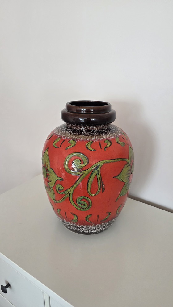 Image 1 of Scheurich Fat Lava floor vase 286-42 – W. Germany Vintage 1970s