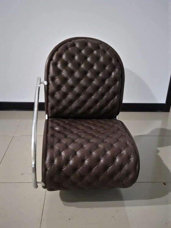 Image 1 of 2er Set Verner Panton Chair Sessel Modell G System 1-2-3 Denmark Loungesessel Made von Fritz Hansen in Denmark 1970er Jahre