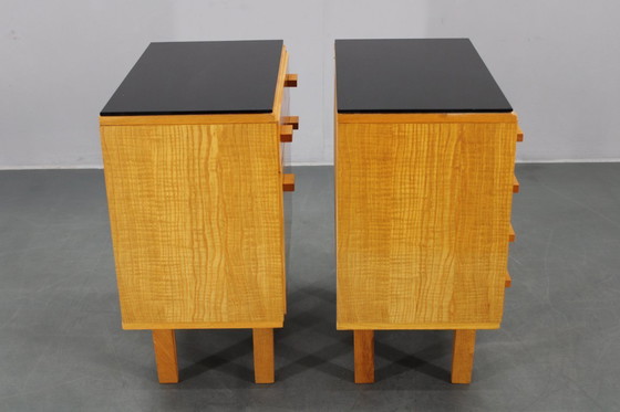 Image 1 of 1960 Frantisek Mezulanik Paar ladekasten, Tsjecho-Slowakije