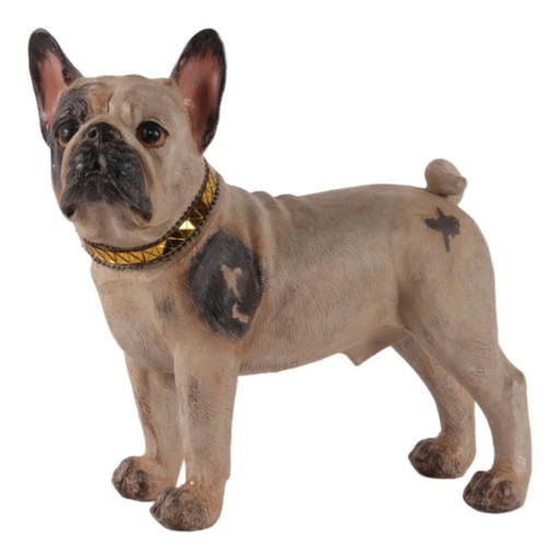 Statue de bouledogue français réaliste