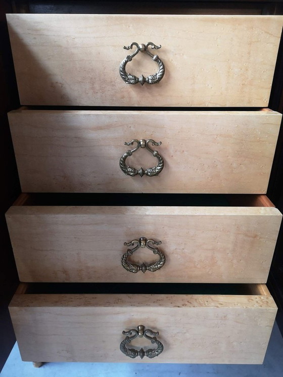 Image 1 of Frans dressoir/buffetkast in Lodewijk XVI-stijl, gesigneerd door JP Ehalt.