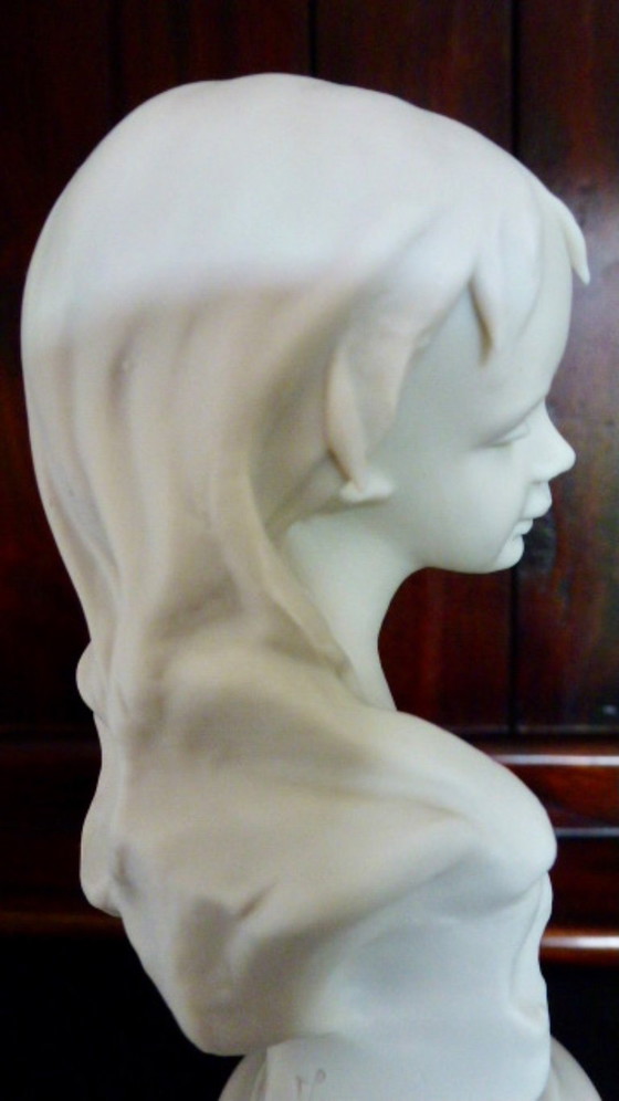 Image 1 of Capodimonte, 2x Nico Venzo Busts - Bisque porcelain.