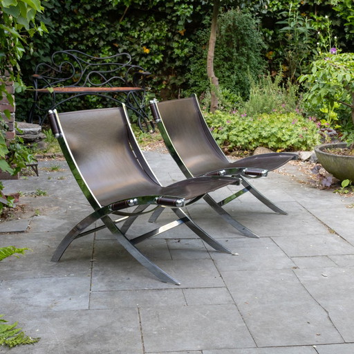 2x Design Chairs 'Cuba' By Danish Company Ilva