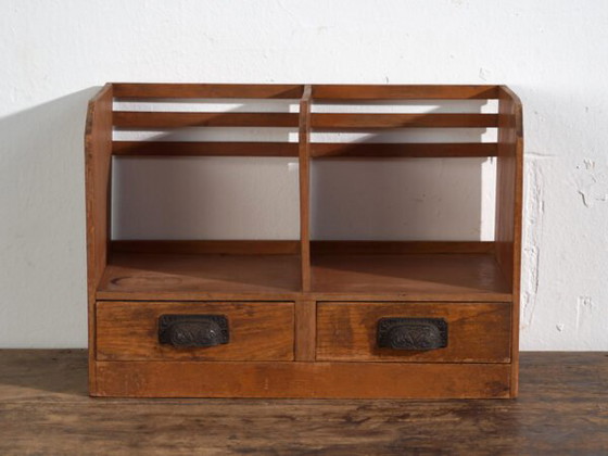 Antique Japanese desktop organiser with compartments and drawers – Japan, circa 1930 – Table accessories (photo 26 of 40)