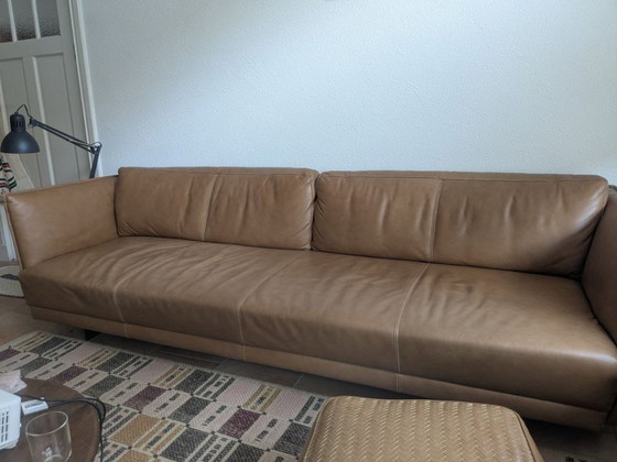 Image 1 of Designer leather sofa in brown – Studio Segers
