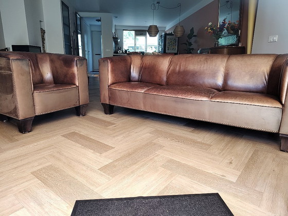 Canapé de Josef Hoffmann, Palais Stoclet – Canapés 3 places, Leather (photo 6 of 6)