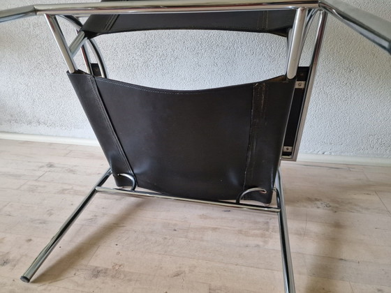 Vollenbrock Leolux Fauteuil 4735 Années 1980 – Chrome, Cuir (photo 5 of 10)