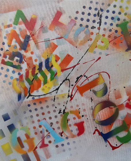 "Locution" - Zen and Colorful Triptych by 2LUSS'ART. A harmonious 140 x 55 cm format, composed of three F10 frames.