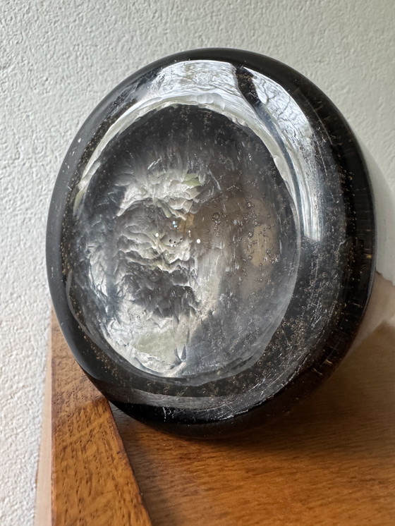 Image 1 of Vase Roller Bullauge Glas Bendor 60er Jahre