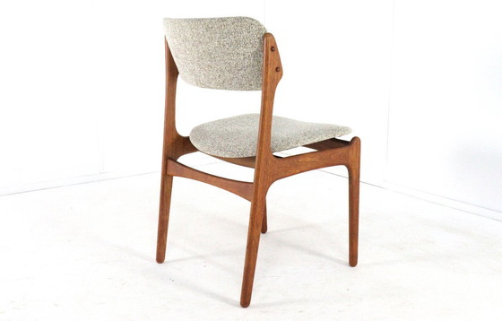 Image 1 of Set of 4 Erik Buch for O.D. mobler dining chairs model 49 vintage upholstered