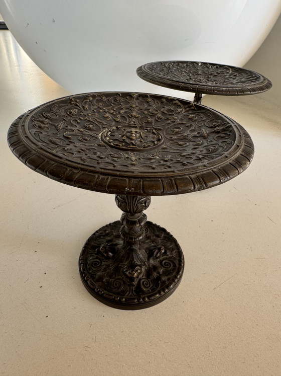 Image 1 of Coupes sur pied en bronze style Renaissance