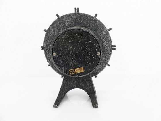 Image 1 of Brutalistische Tischuhr von Casper Kunstguss, Deutschland 1970