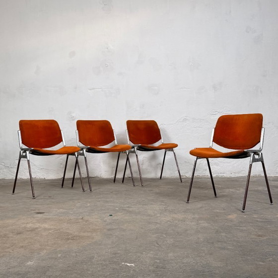 Image 1 of Set of 4 Giancarlo Piretti DSC 106 Chairs for Castelli, 1970s
