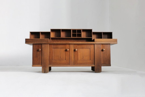 Buffet vintage en noyer, signé Silvio Coppola pour Bernini, années 1960