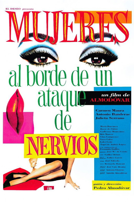 Donne sull'orlo di una crisi di nervi - film cult di Pedro Almodóvar del 1988 - 70 x 100 cm