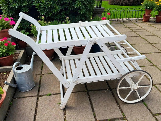 Carrello di servizio in legno per esterni Gleizes – Carrelli bar, Wood, Vintage (photo 4 of 8)